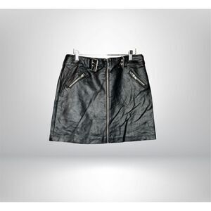 Haute Monde Black Vegan Skirt (L)